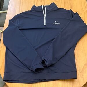 Peter Millar Navy Quarter-Zip Pullover